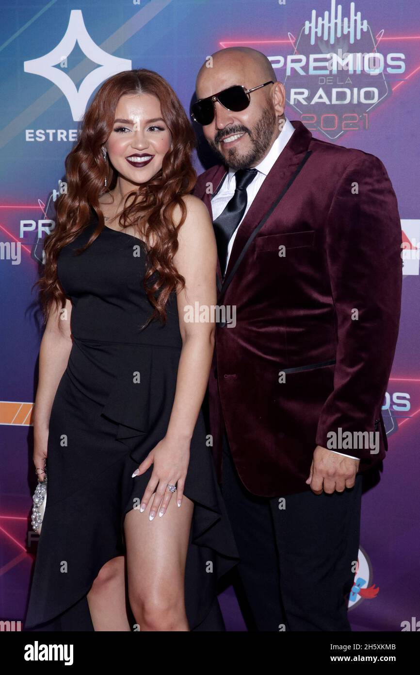 2021 radio Awards, un événement qui reconnaît le meilleur de la musique mexicaine régionale, et qui se tient pour la première fois au Mexique Banque D'Images