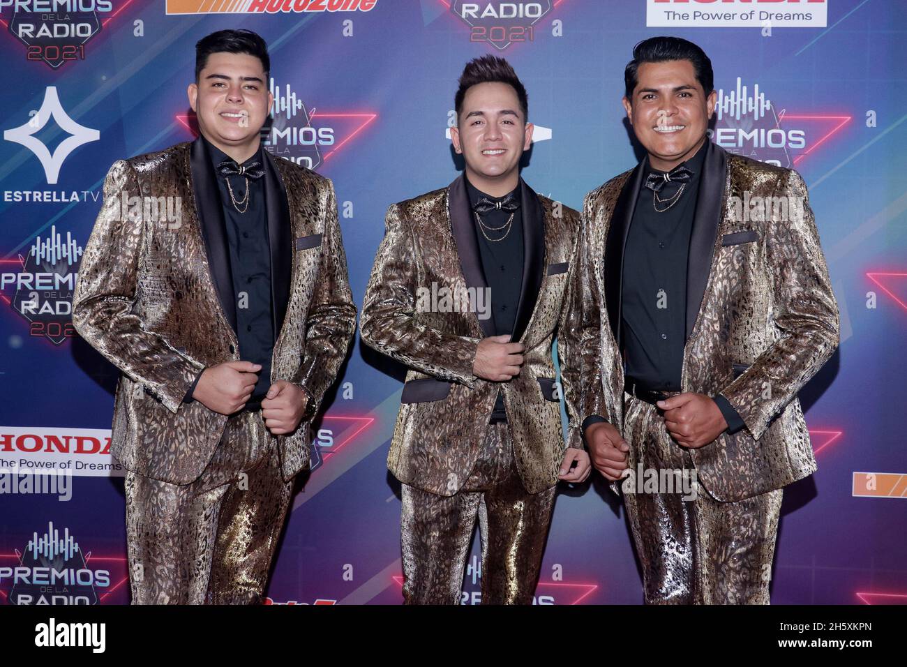 2021 radio Awards, un événement qui reconnaît le meilleur de la musique mexicaine régionale, et qui se tient pour la première fois au Mexique Banque D'Images