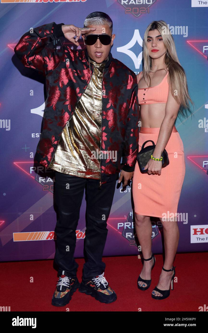 2021 radio Awards, un événement qui reconnaît le meilleur de la musique mexicaine régionale, et qui se tient pour la première fois au Mexique Banque D'Images