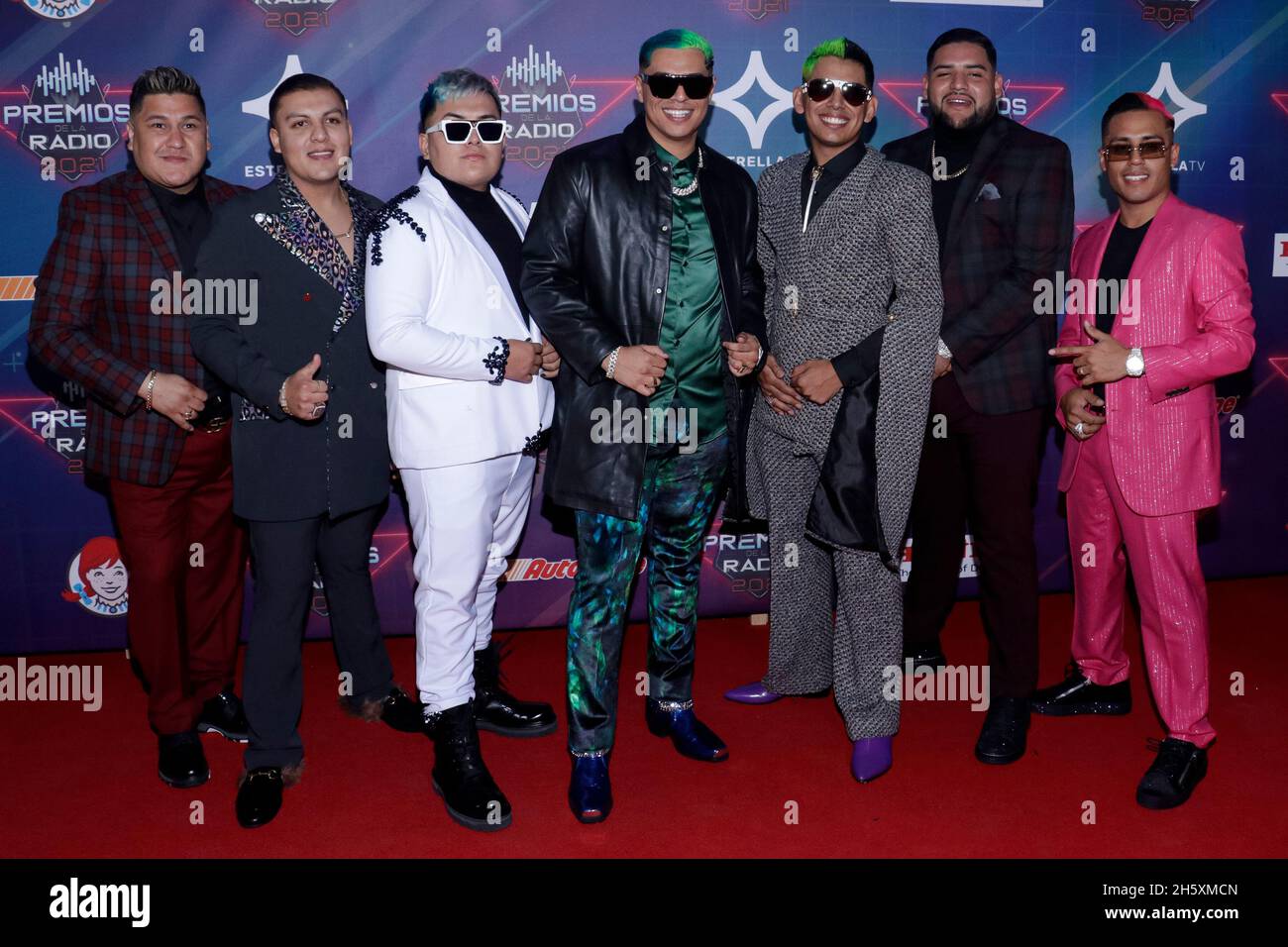 2021 radio Awards, un événement qui reconnaît le meilleur de la musique mexicaine régionale, et qui se tient pour la première fois au Mexique Banque D'Images