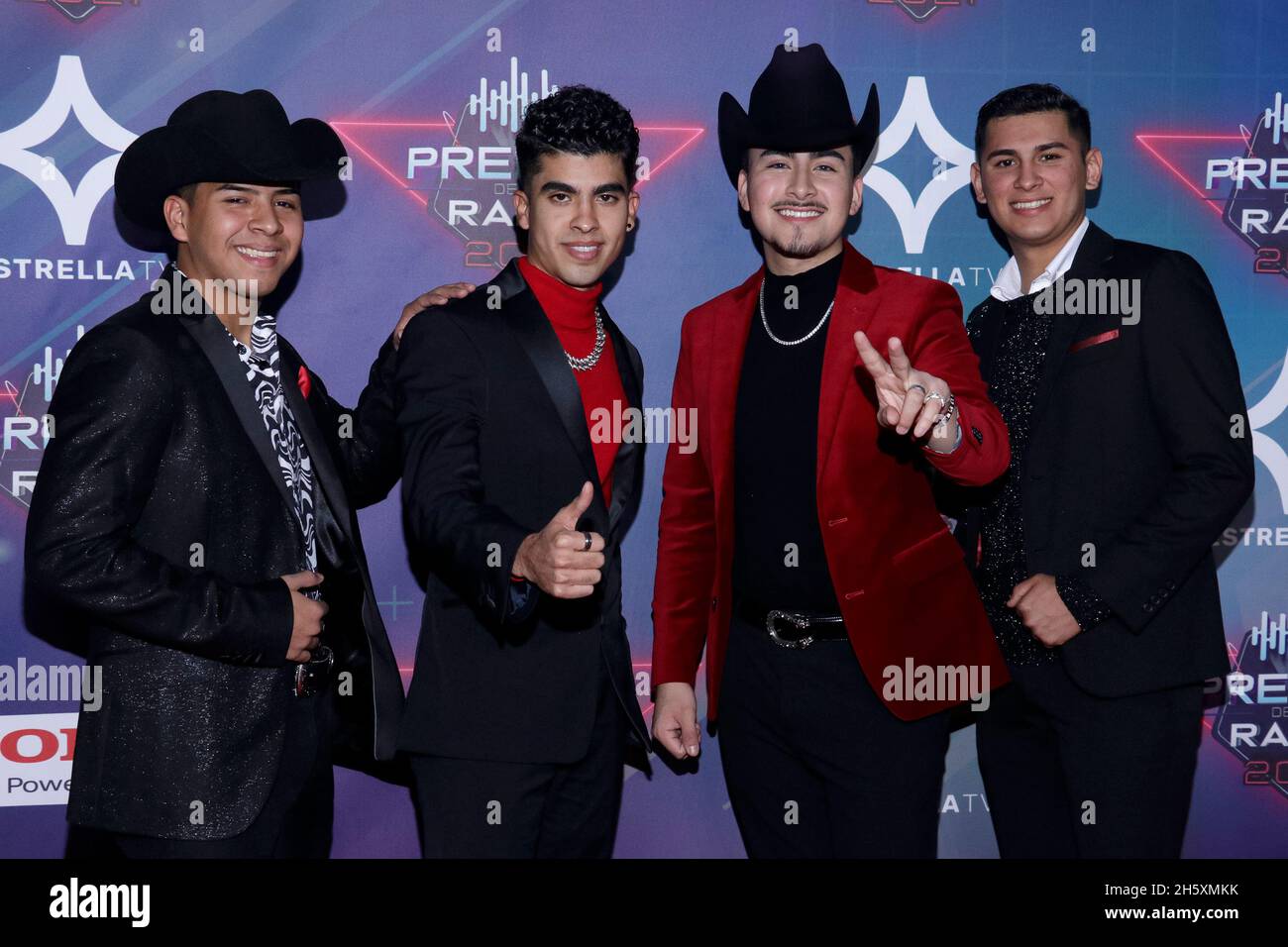 2021 radio Awards, un événement qui reconnaît le meilleur de la musique mexicaine régionale, et qui se tient pour la première fois au Mexique Banque D'Images