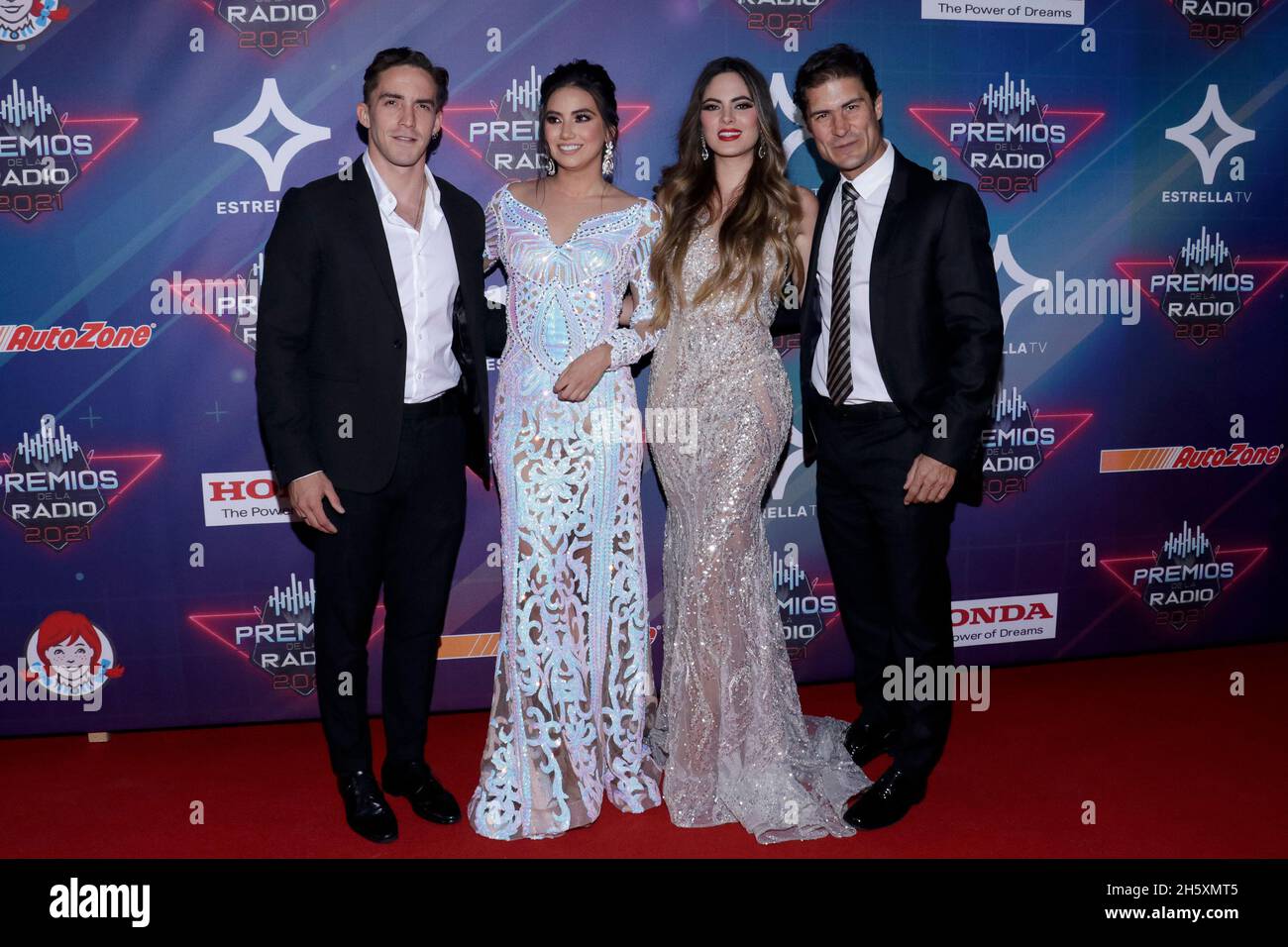 2021 radio Awards, un événement qui reconnaît le meilleur de la musique mexicaine régionale, et qui se tient pour la première fois au Mexique Banque D'Images