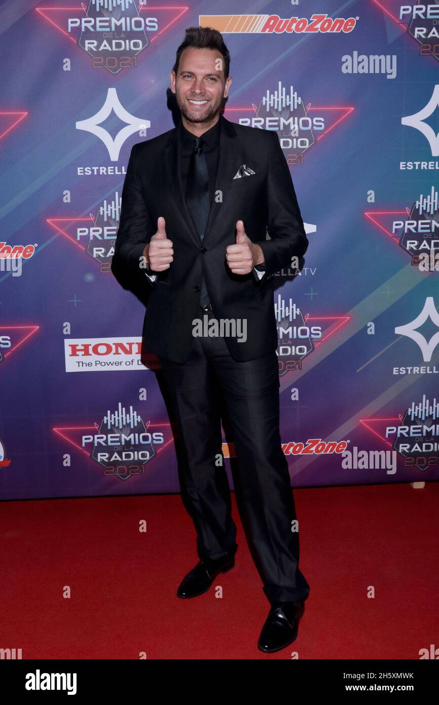 2021 radio Awards, un événement qui reconnaît le meilleur de la musique mexicaine régionale, et qui se tient pour la première fois au Mexique Banque D'Images