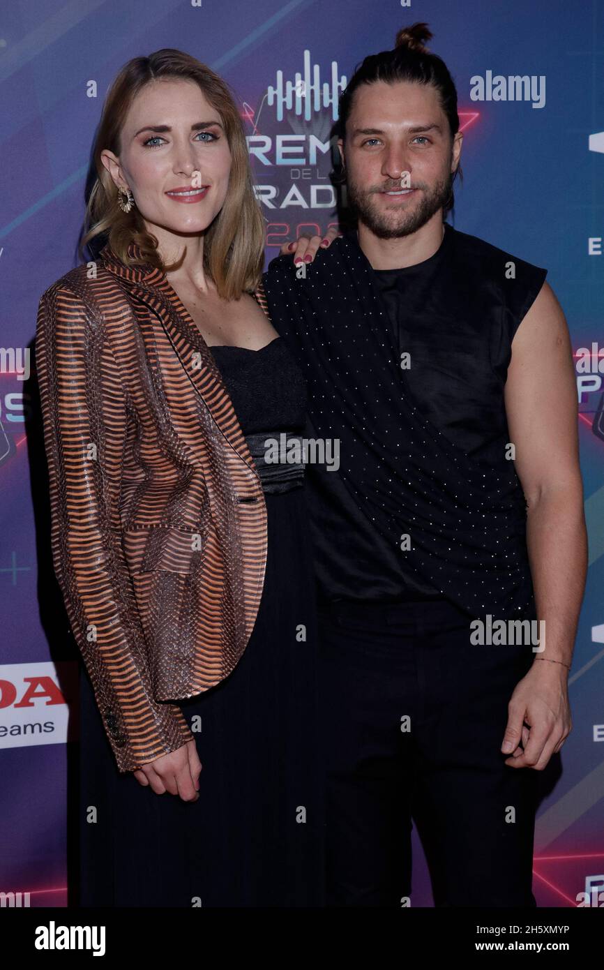 2021 radio Awards, un événement qui reconnaît le meilleur de la musique mexicaine régionale, et qui se tient pour la première fois au Mexique Banque D'Images