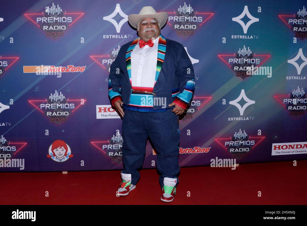 2021 radio Awards, un événement qui reconnaît le meilleur de la musique mexicaine régionale, et qui se tient pour la première fois au Mexique Banque D'Images