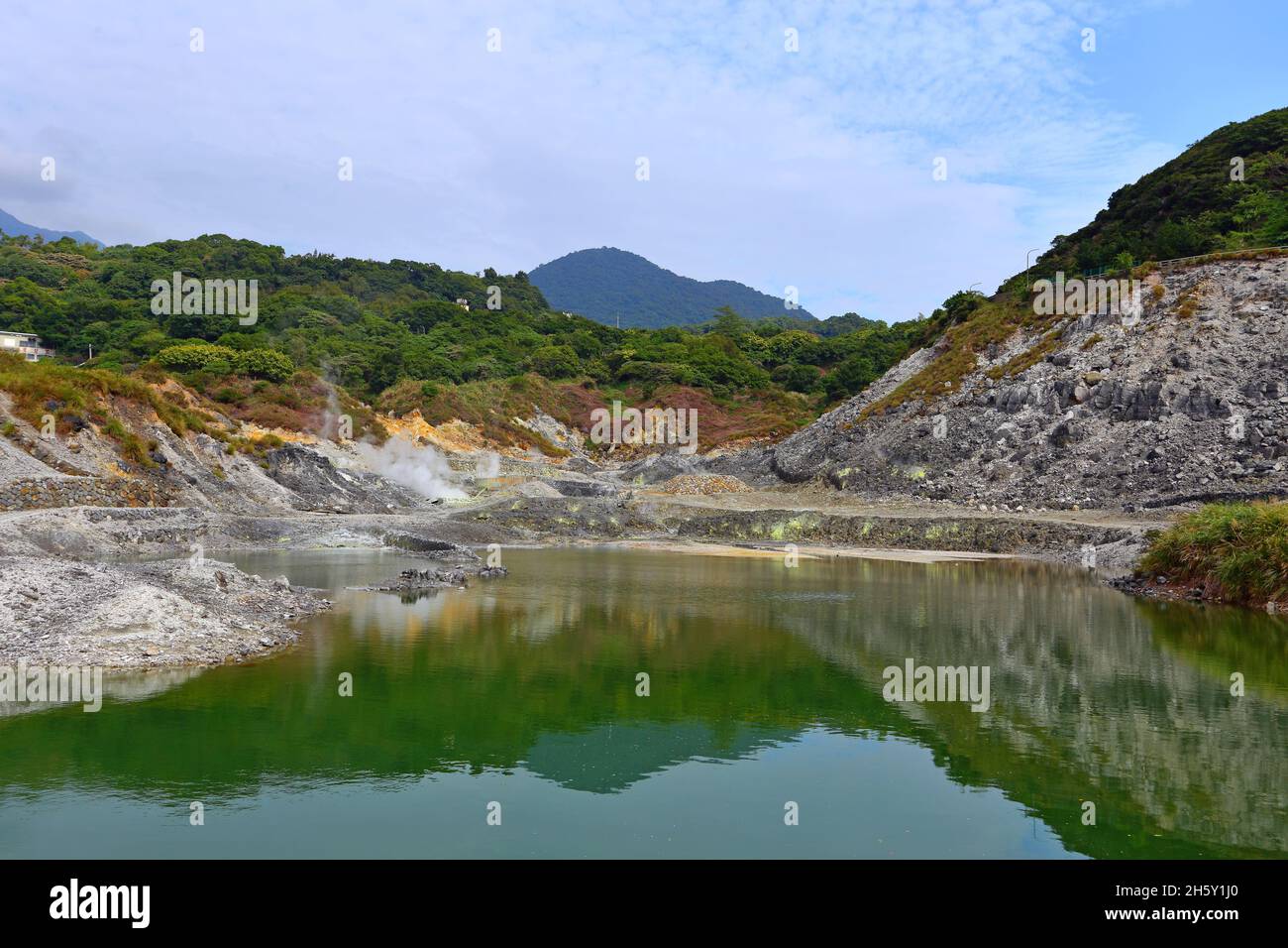 Zone de loisirs de la vallée du soufre dans le district de Beitou, Taipei, Taïwan Banque D'Images