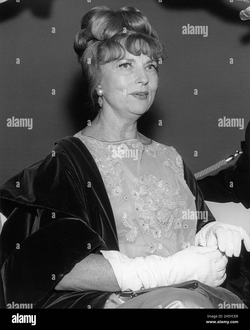 Agnes Moorehead Circa années 1960 crédit: Ralph Dominguez/MediaPunch Banque D'Images