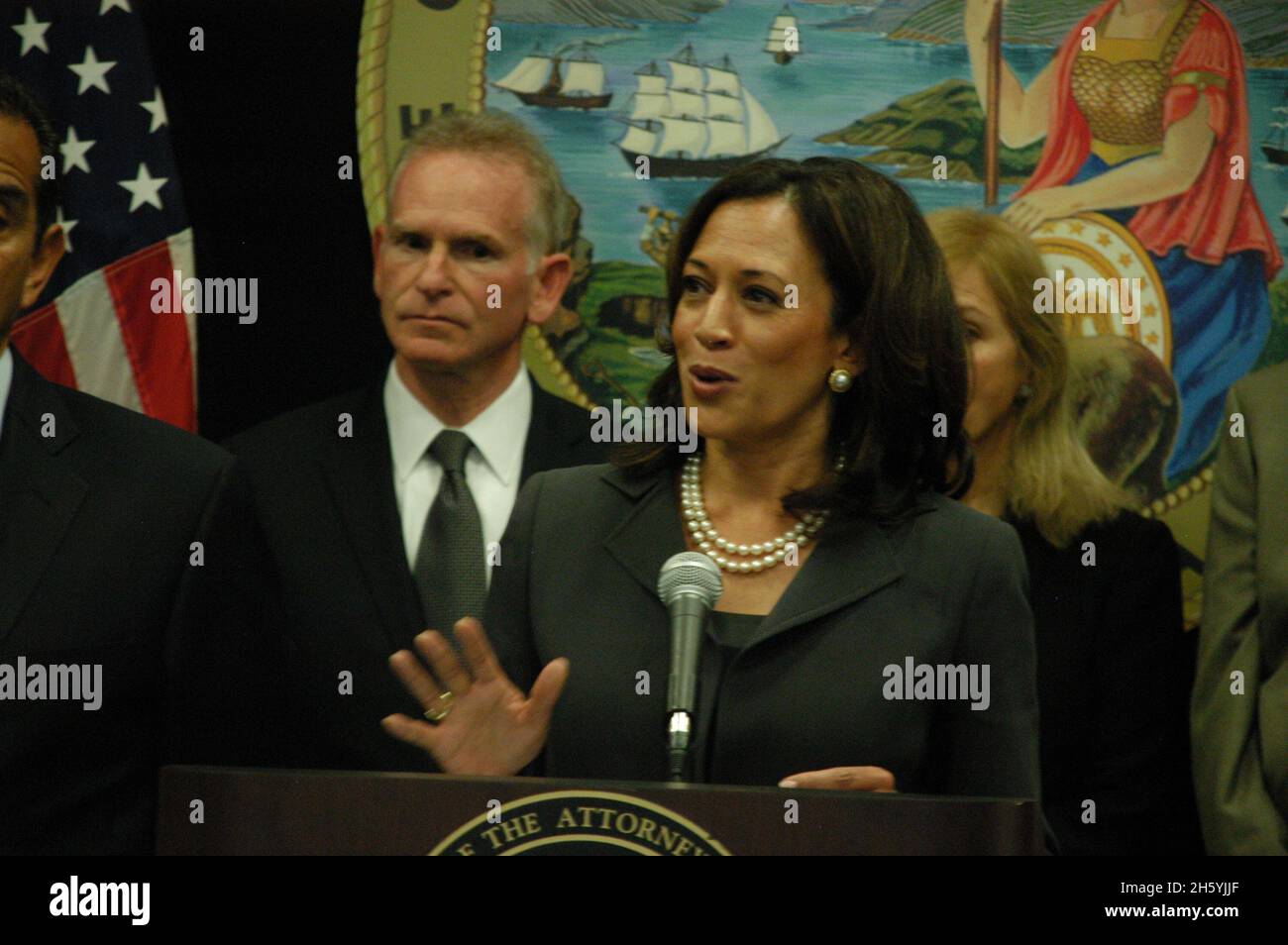 Le procureur général Kamala Harris annonce la création d'un Groupe de grève pour la fraude hypothécaire afin de protéger les propriétaires.Los Angeles ca.23 mai 2011 Banque D'Images