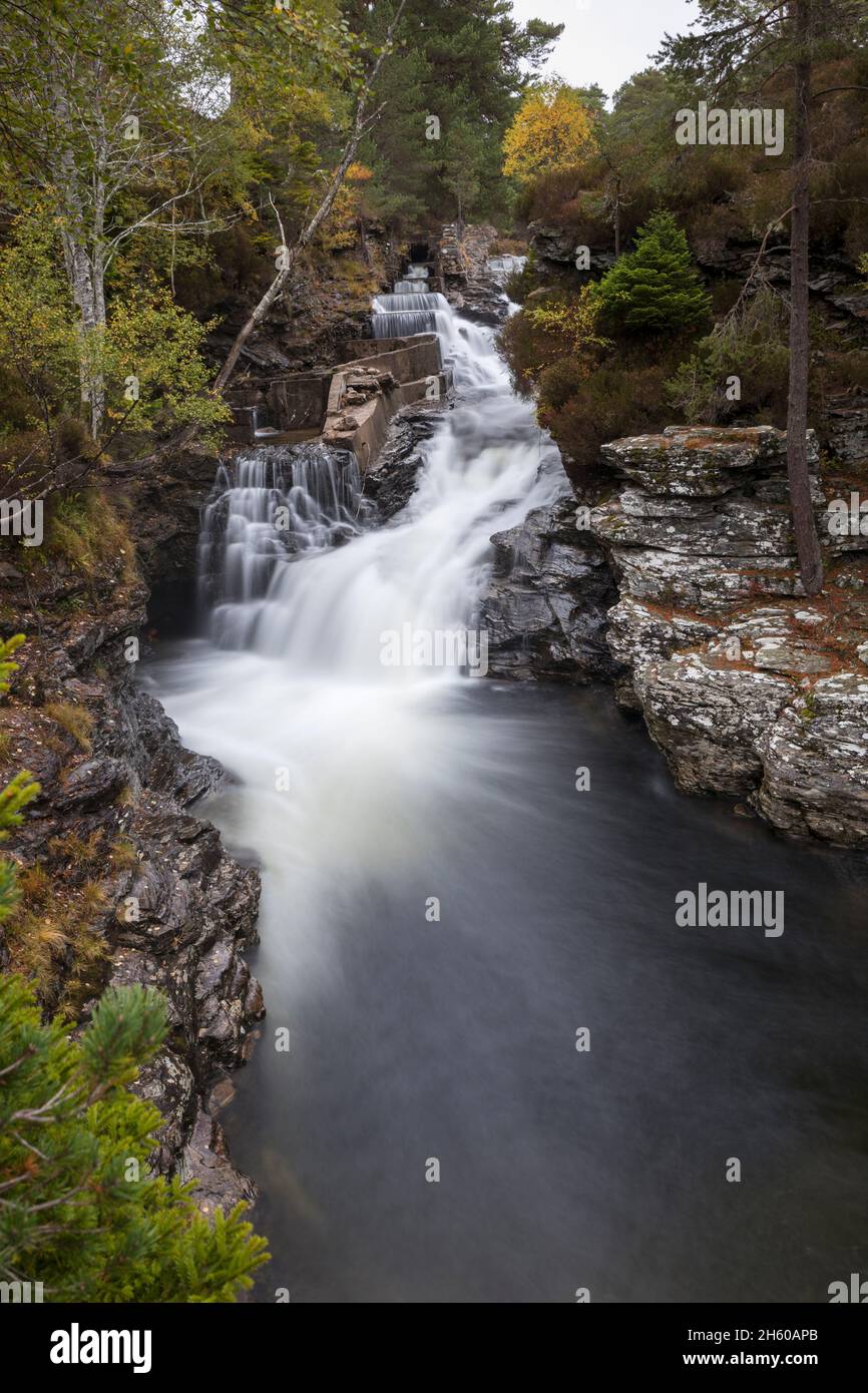 Glen Lui Trail ; Lin of Dee ; Écosse ; Royaume-Uni Banque D'Images