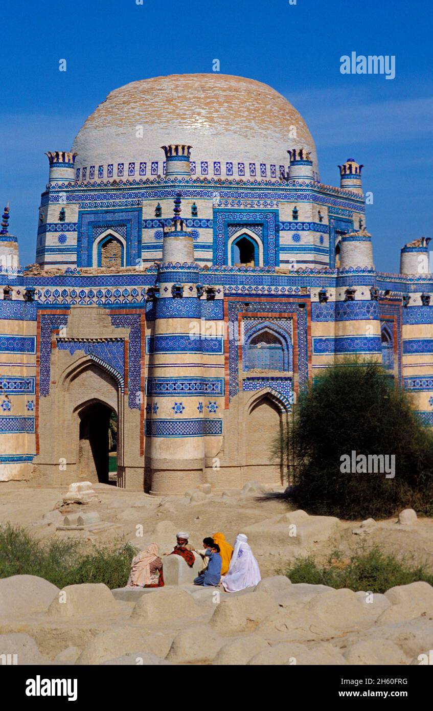 Pakistan, province du Punjab, UCH e Sharif, tombeau de Bibi Jiwandi Banque D'Images