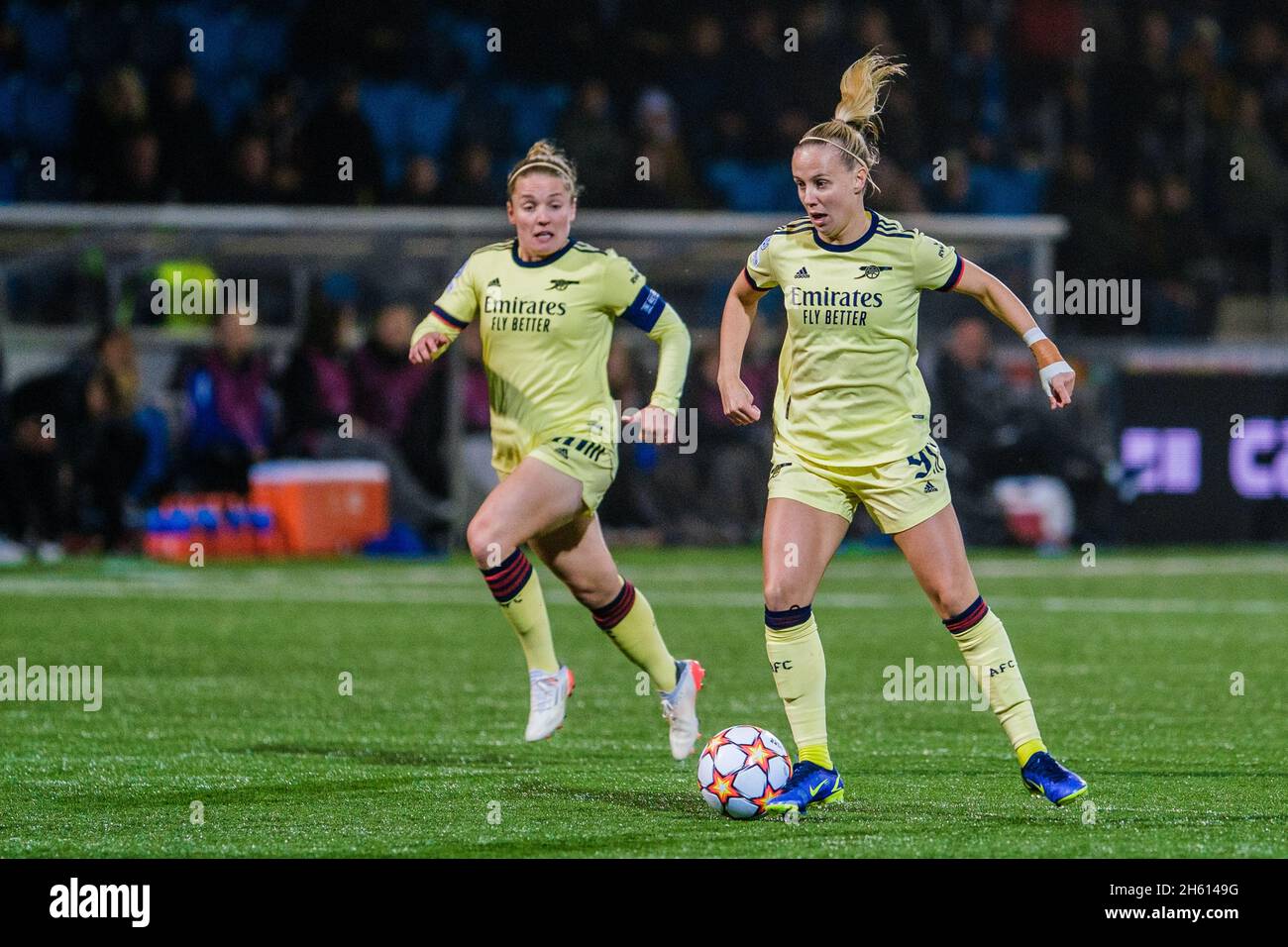 Koege, Danemark.10 novembre 2021.Bethany Mead (9) d’Arsenal, vu lors du match de l’UEFA Women’s Champions League entre HB Koege et Arsenal au Capelli Sport Stadion de Koege.(Crédit photo: Gonzales photo - Robert Hendel). Banque D'Images