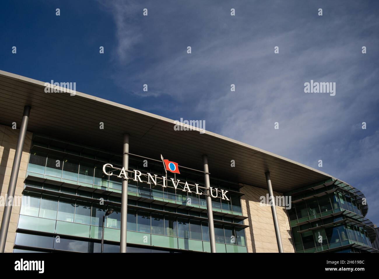Carnival Royaume-Uni bureaux de Southampton à Harbor Parade.Carnival est un leader du marché des croisières P&O Cruises et Cunard. Banque D'Images