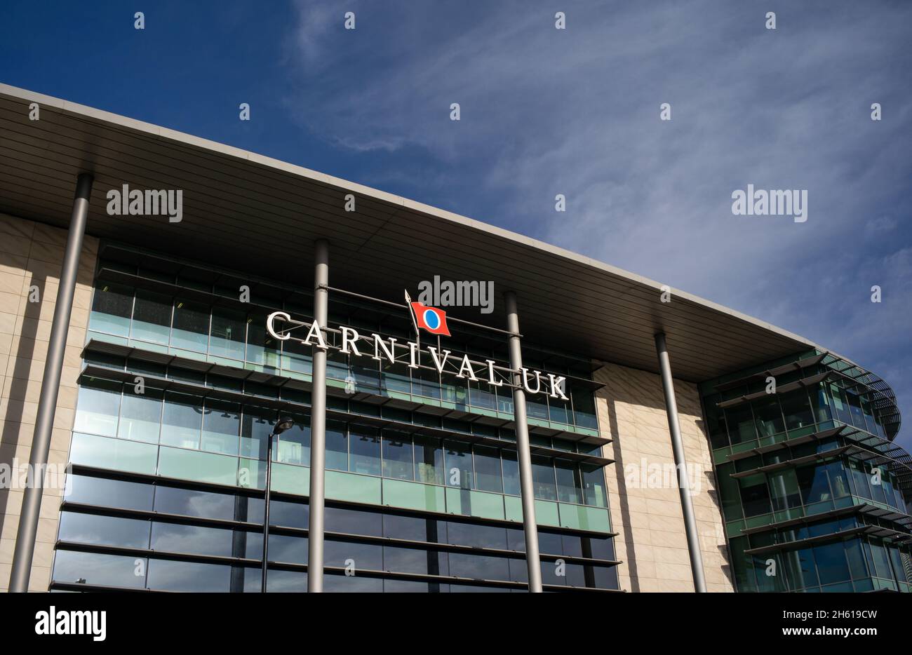 Carnival Royaume-Uni bureaux de Southampton à Harbor Parade.Carnival est un leader du marché des croisières P&O Cruises et Cunard. Banque D'Images