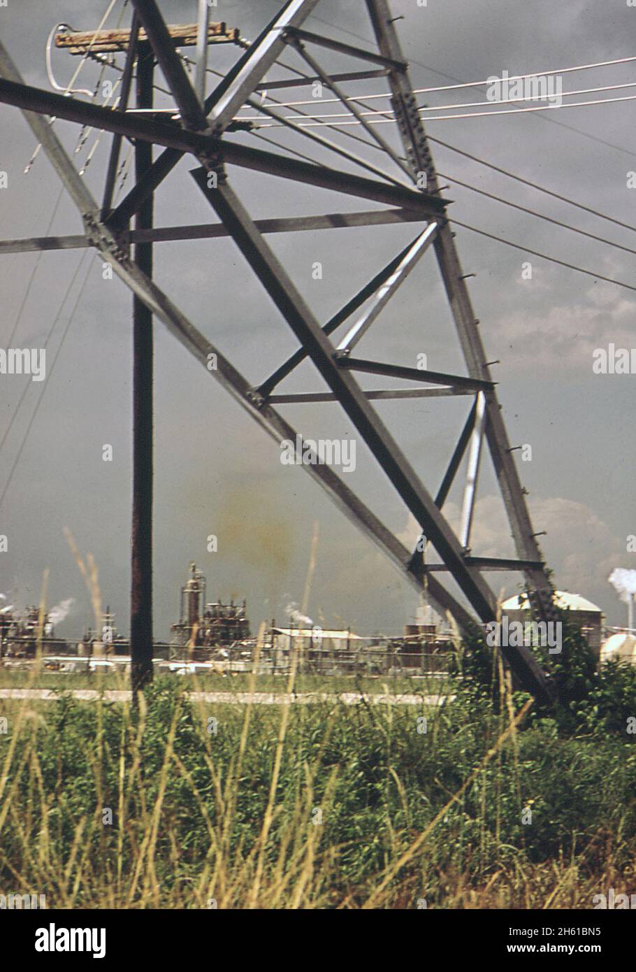 Usine de Monsanto; Luling Louisiana ca.Mai 1972 Banque D'Images