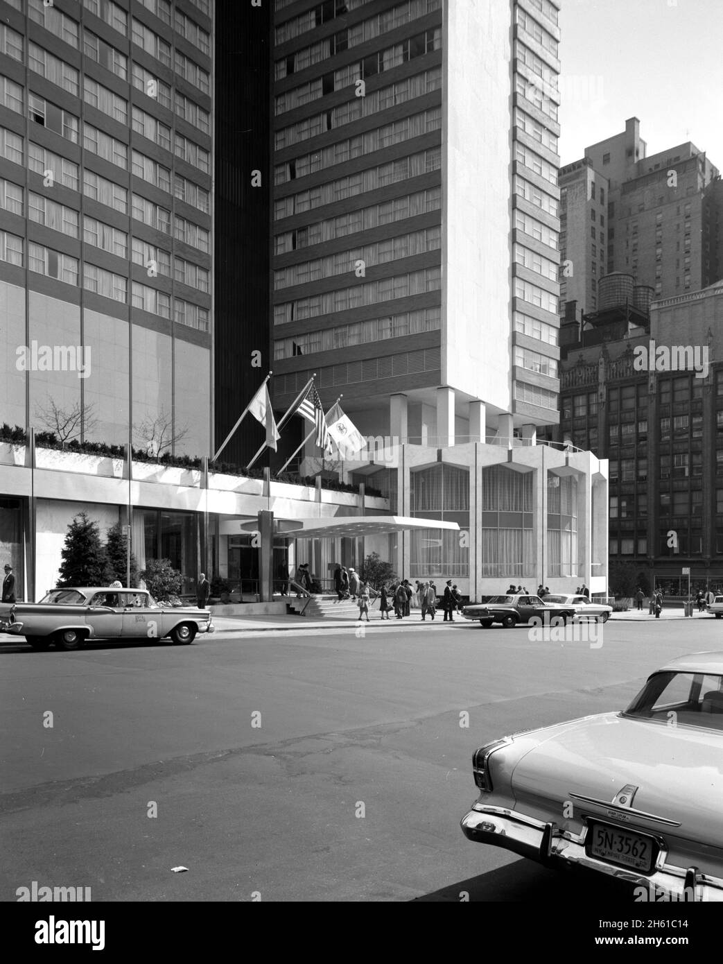 Americana Hotel, 52e rue et 7e avenue, New York City; 1962 Banque D'Images