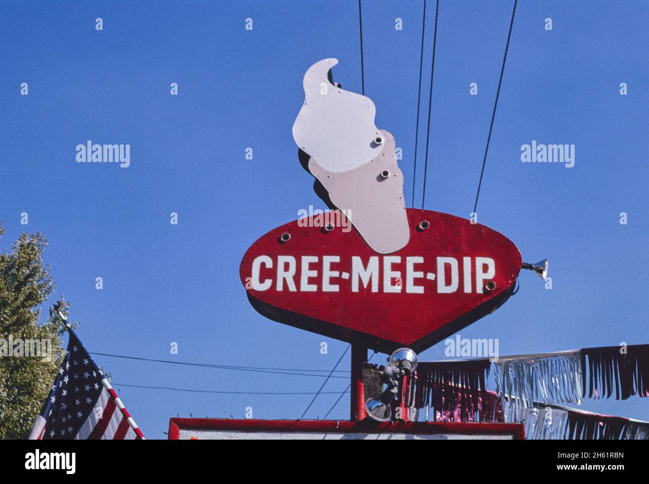 Cree-Mee-DIP glace signe, Uniontown, Pennsylvanie; ca.1995 Banque D'Images