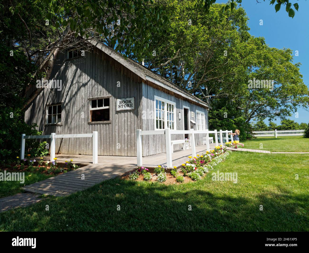 anne of green gables',auteure lucy maude montgomery,librairie au bout de la piste hantée de bois,canada,île-du-prince-édouard Banque D'Images