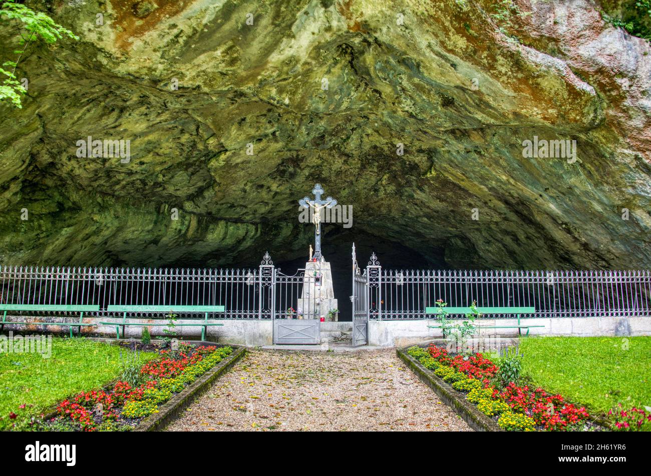 grotte église,canton jura,suisse Banque D'Images