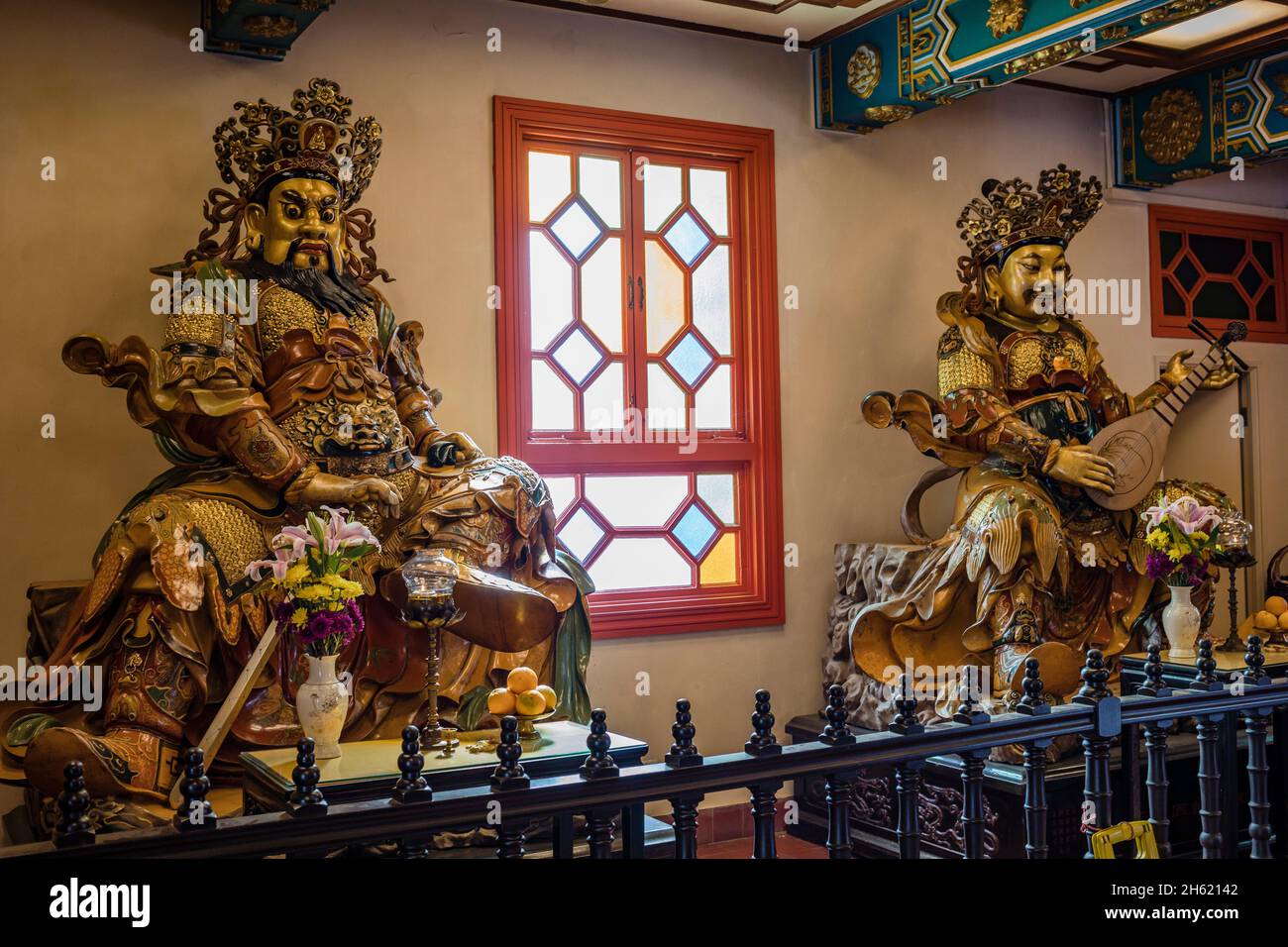 statues de dieux, po lin monastère, po lin temple, lantau Banque D'Images