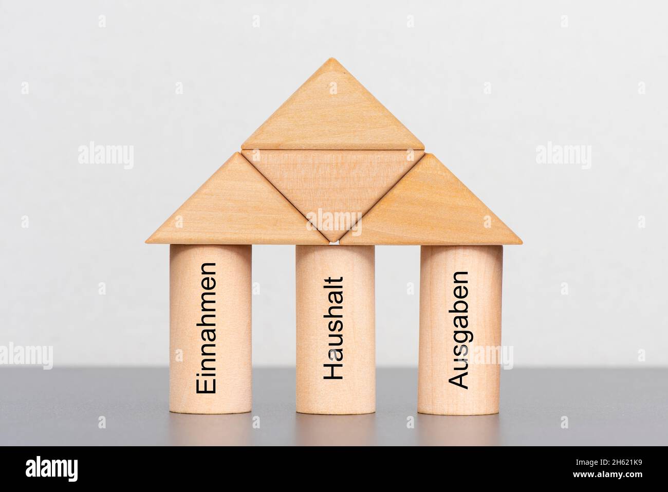 revenus et charges en équilibre Banque D'Images