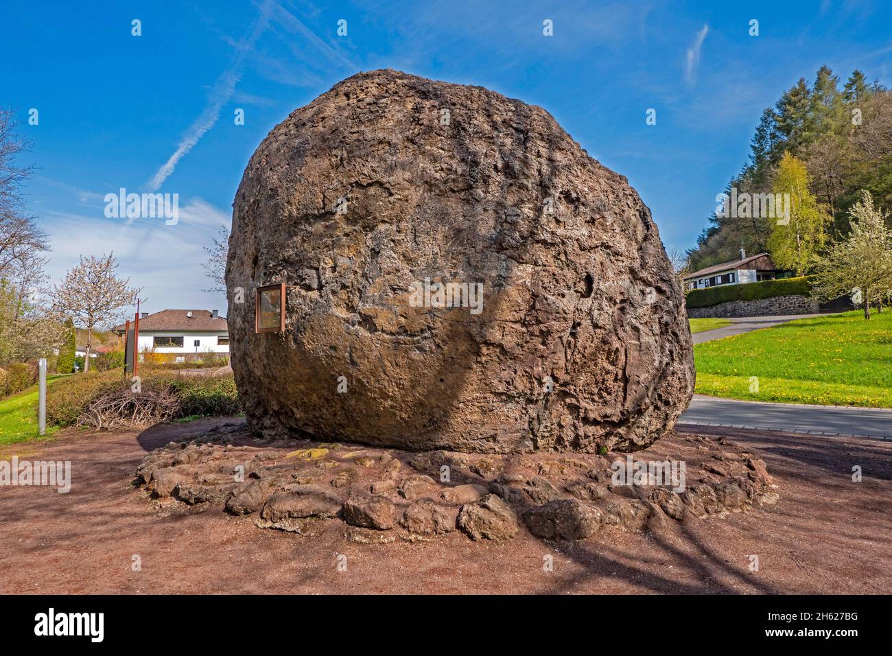 bombe de lave à strohn,vulkaneifel,eifel,rhénanie-palatinat,allemagne Banque D'Images