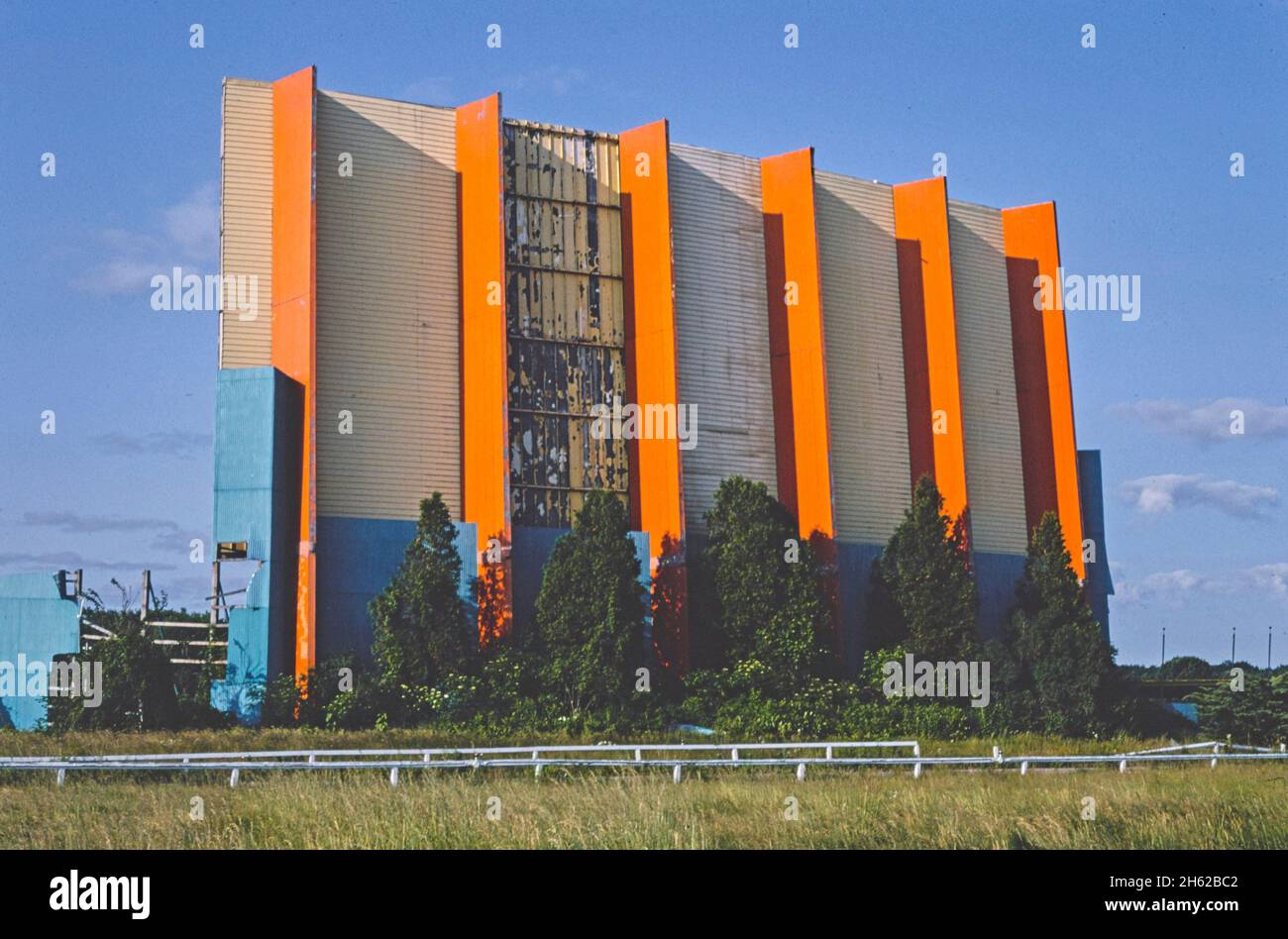 Vista Drive-In Theater, M-45 Highway, Grand Rapids, Michigan ; env.1982 Banque D'Images