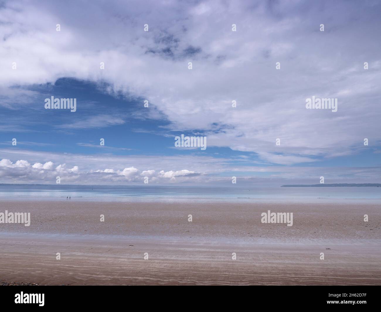 plage de telgruc-sur-mer en bretagne à marée basse Banque D'Images