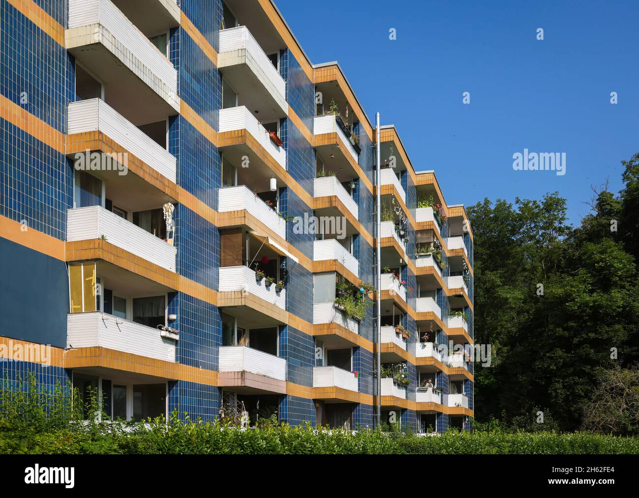 wetter sur la ruhr,rhénanie-du-nord-westphalie,allemagne - bloc d'appartements, location de maisons, appartements. Banque D'Images