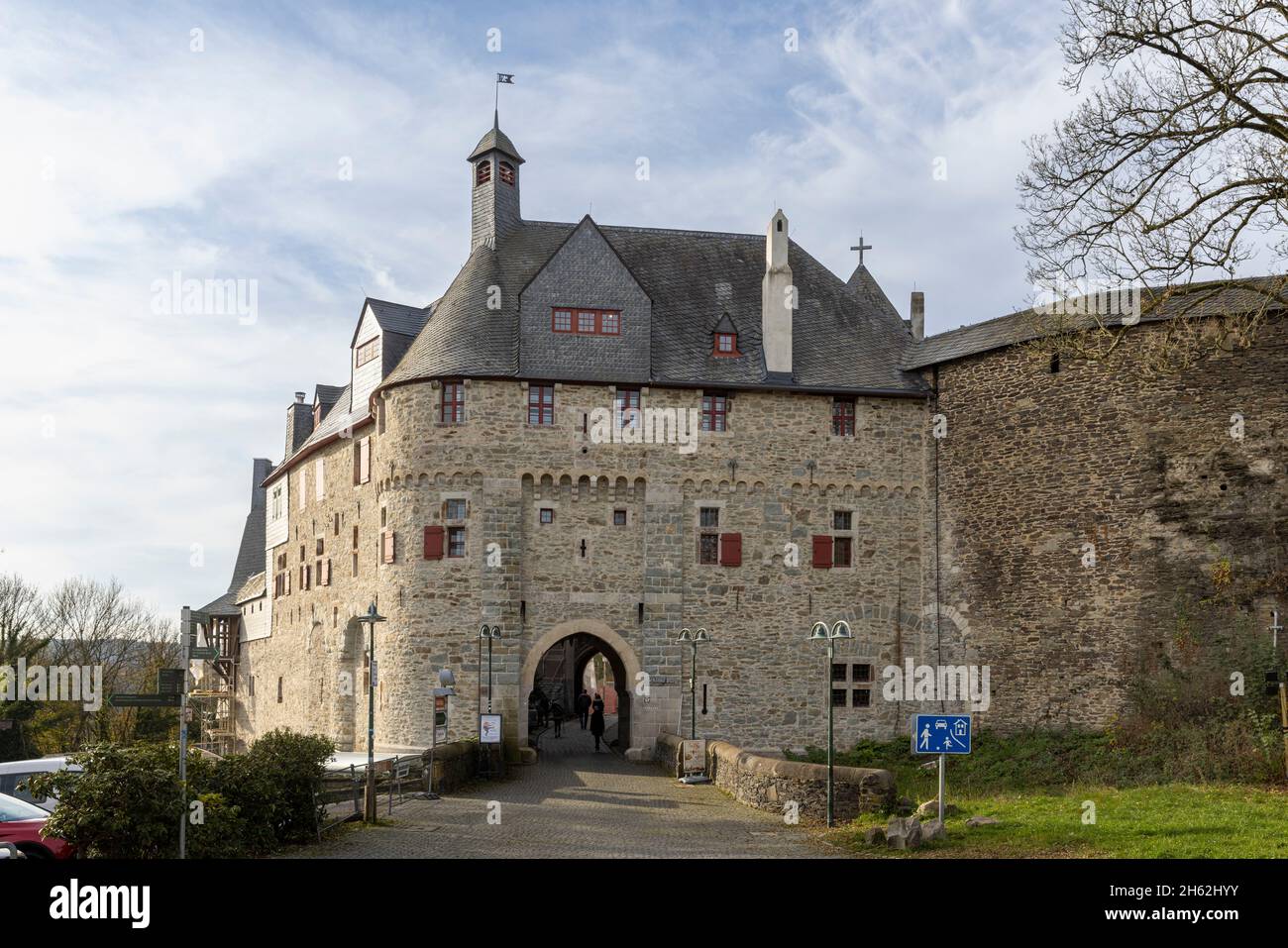 Schloss Burg - château à Solingen, en Allemagne, est une destination de voyage célèbre dans la région Banque D'Images