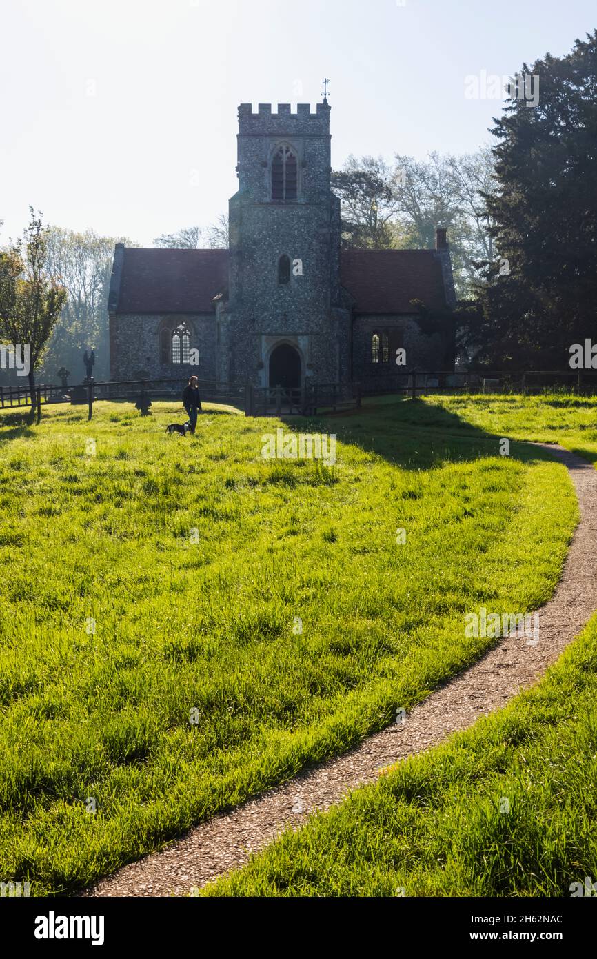 angleterre,hampshire,farleigh wallap,église st.andrew Banque D'Images