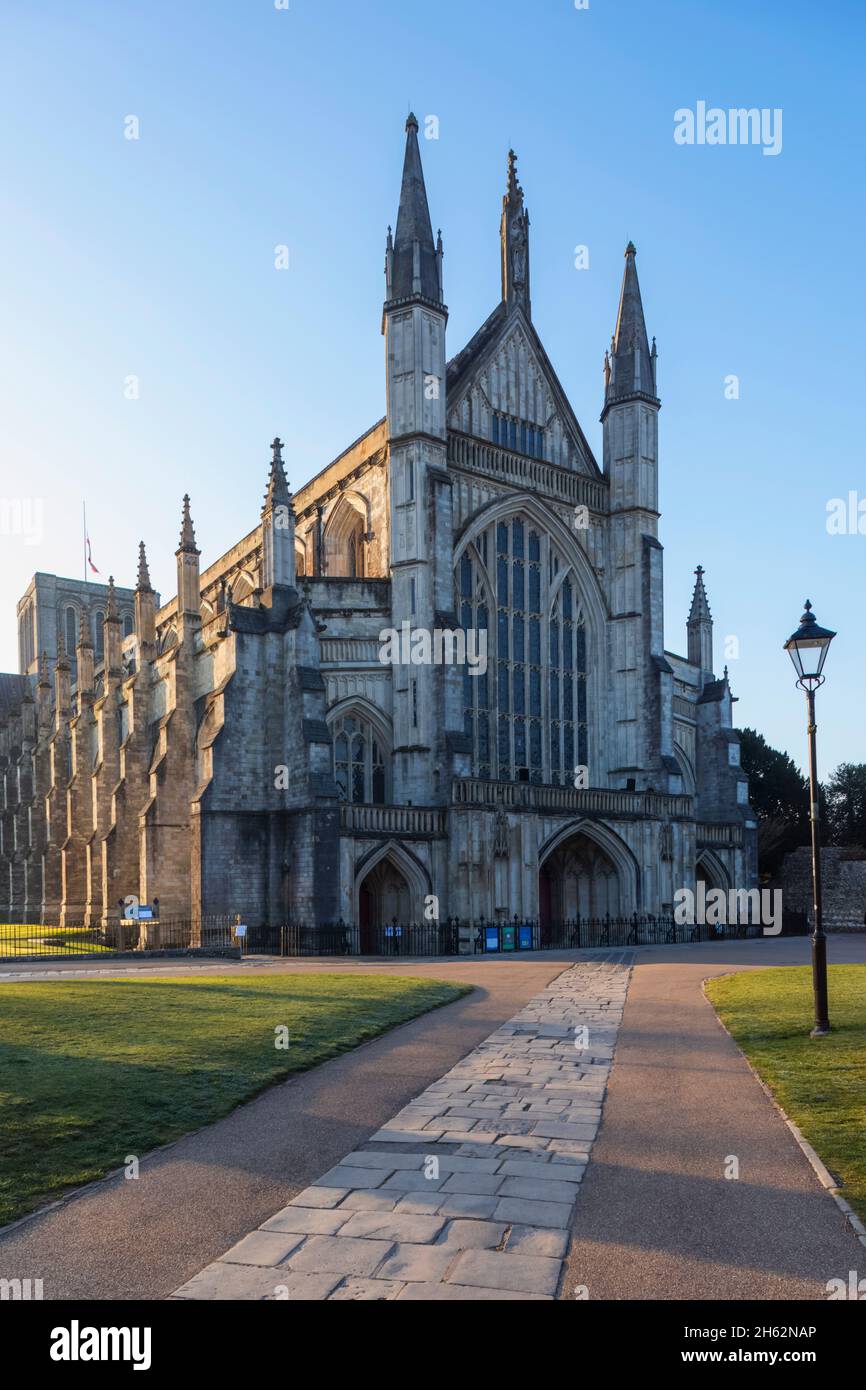 angleterre, hampshire, winchester, cathédrale de winchester Banque D'Images