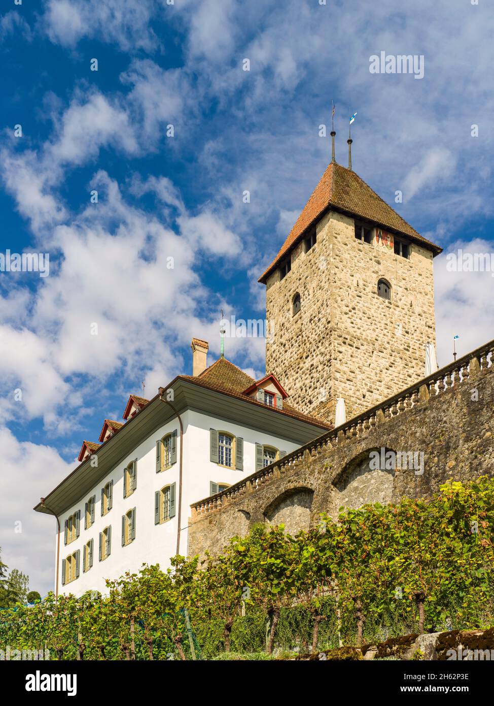 château de spiez Banque D'Images