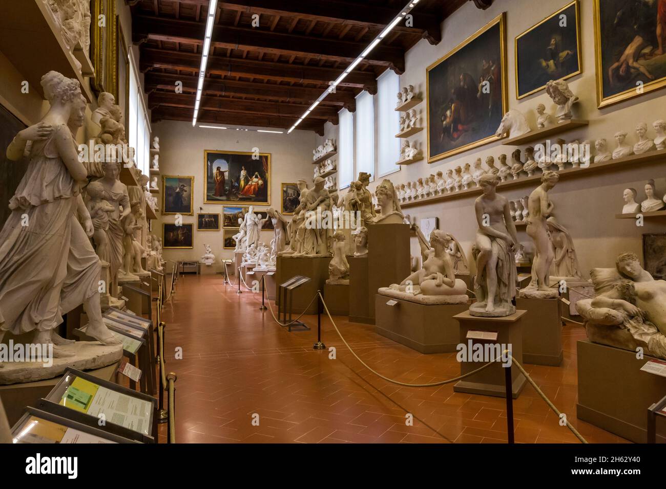 à l'intérieur de la galleria dell'accademia Banque D'Images