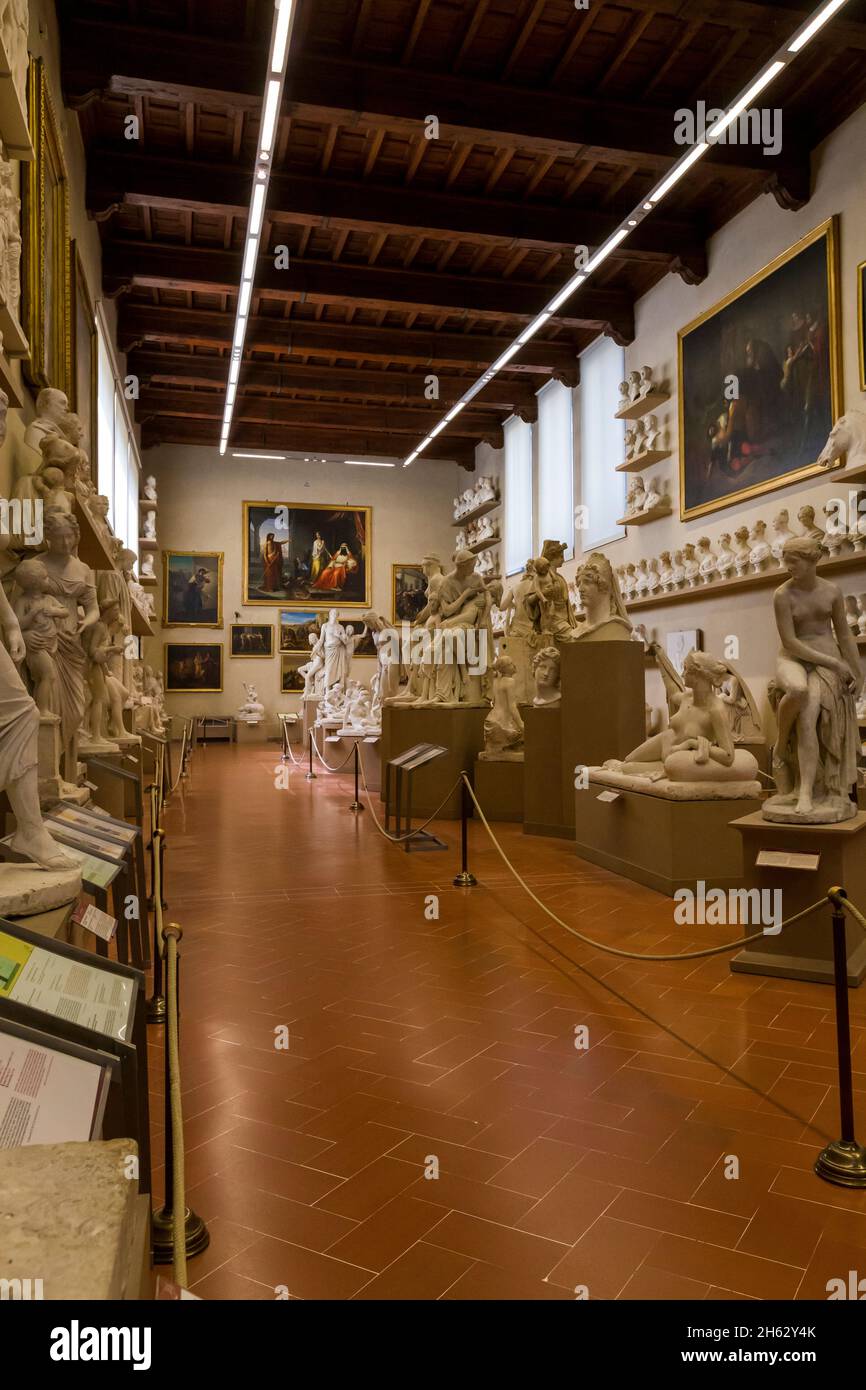 à l'intérieur de la galleria dell'accademia Banque D'Images