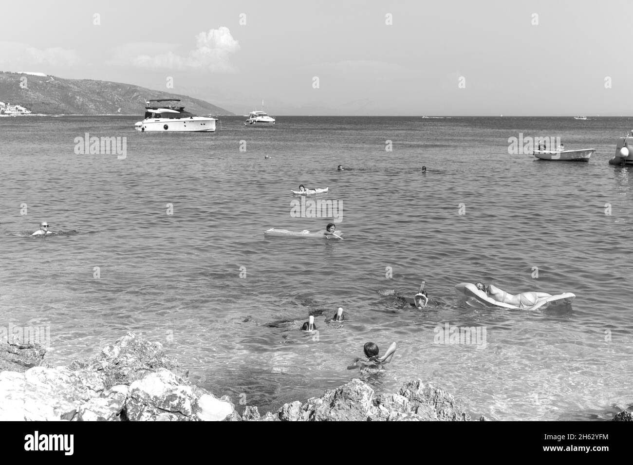 plage de labadusa, île de ciovo, croatie Banque D'Images