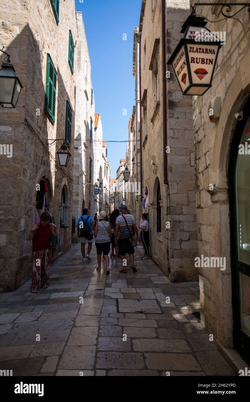 dubrovnik, croatie - célèbre comme l'atterrissage du roi dans le jeu de séries télé de thrones Banque D'Images