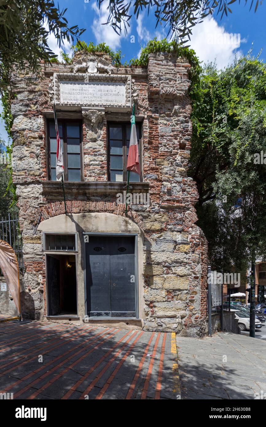 maison de christophe colomb à gênes, italie Banque D'Images