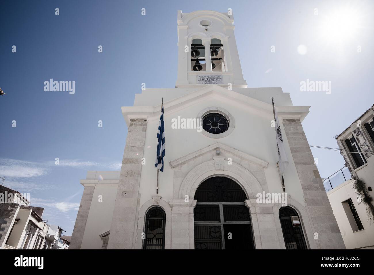 visite de la vieille ville charmante de réthymnon. île de crète, grèce. un beau village sur la mer méditerranée avec des bâtiments historiques et un joli port Banque D'Images