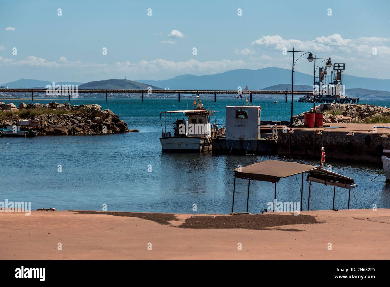océan, bateaux, eau, ciel Banque D'Images