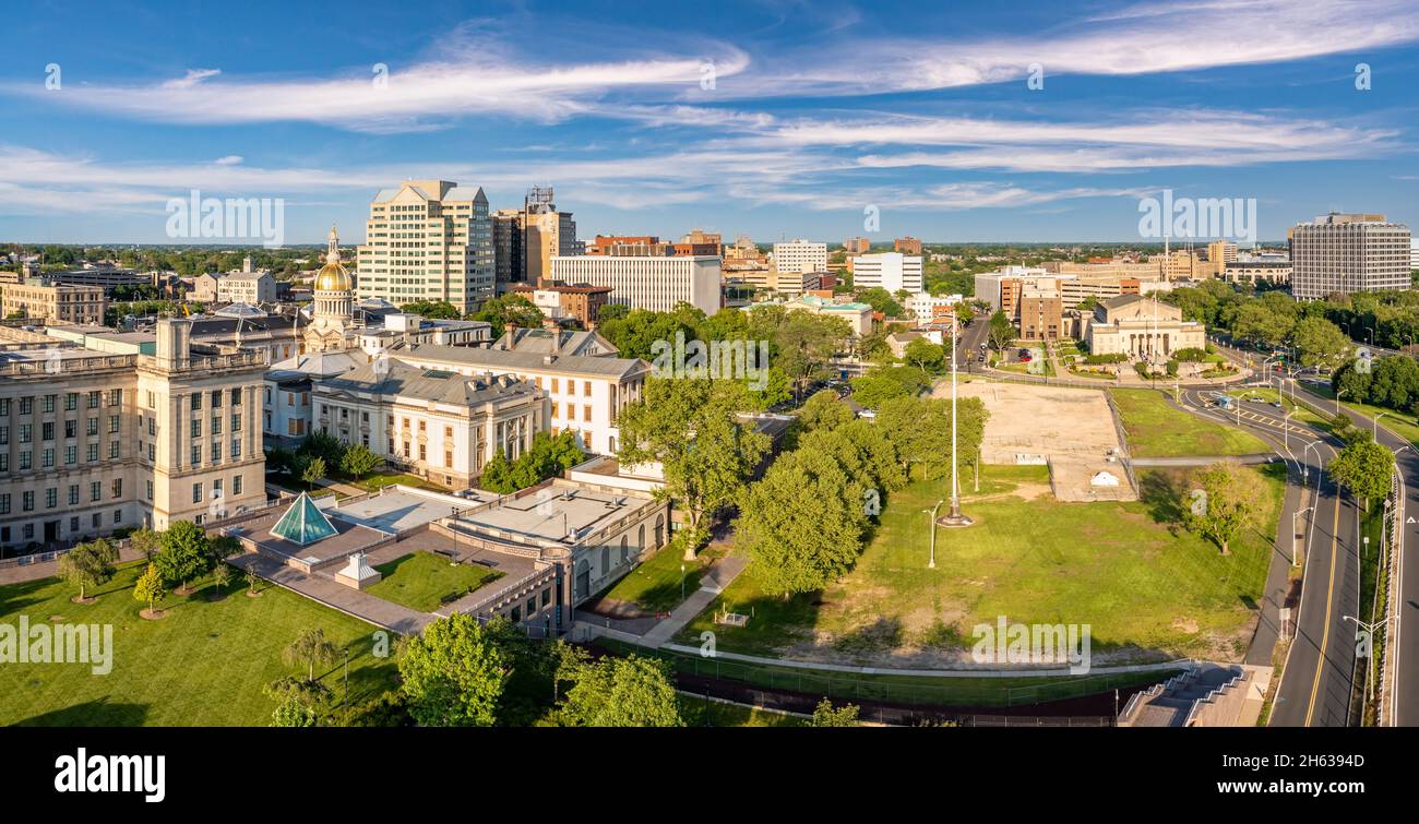 Panorama de l'antenne de Trenton New Jersey skyline Banque D'Images