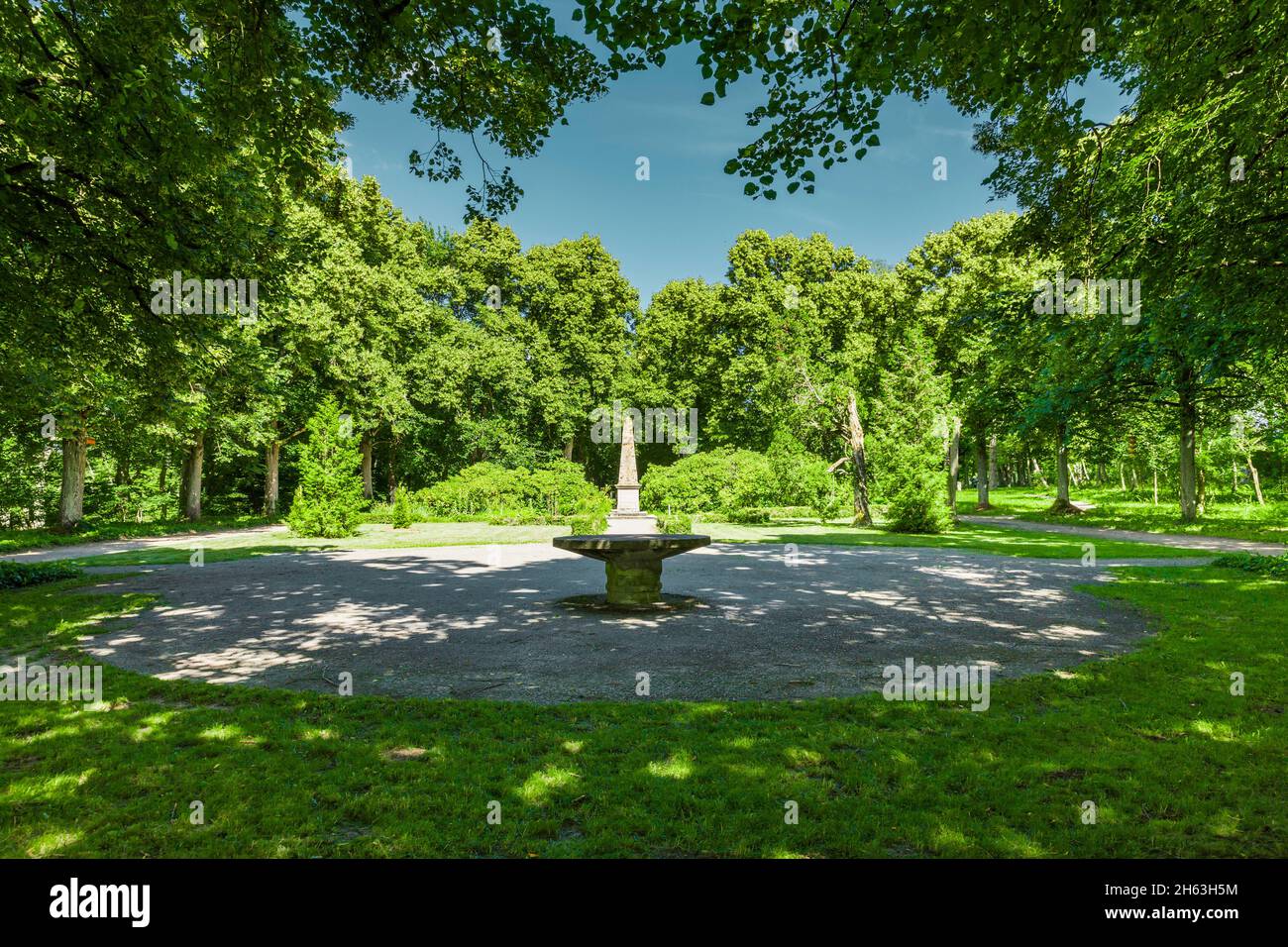 parc sur le schwanberg près de rödelsee,franconia,allemagne Banque D'Images