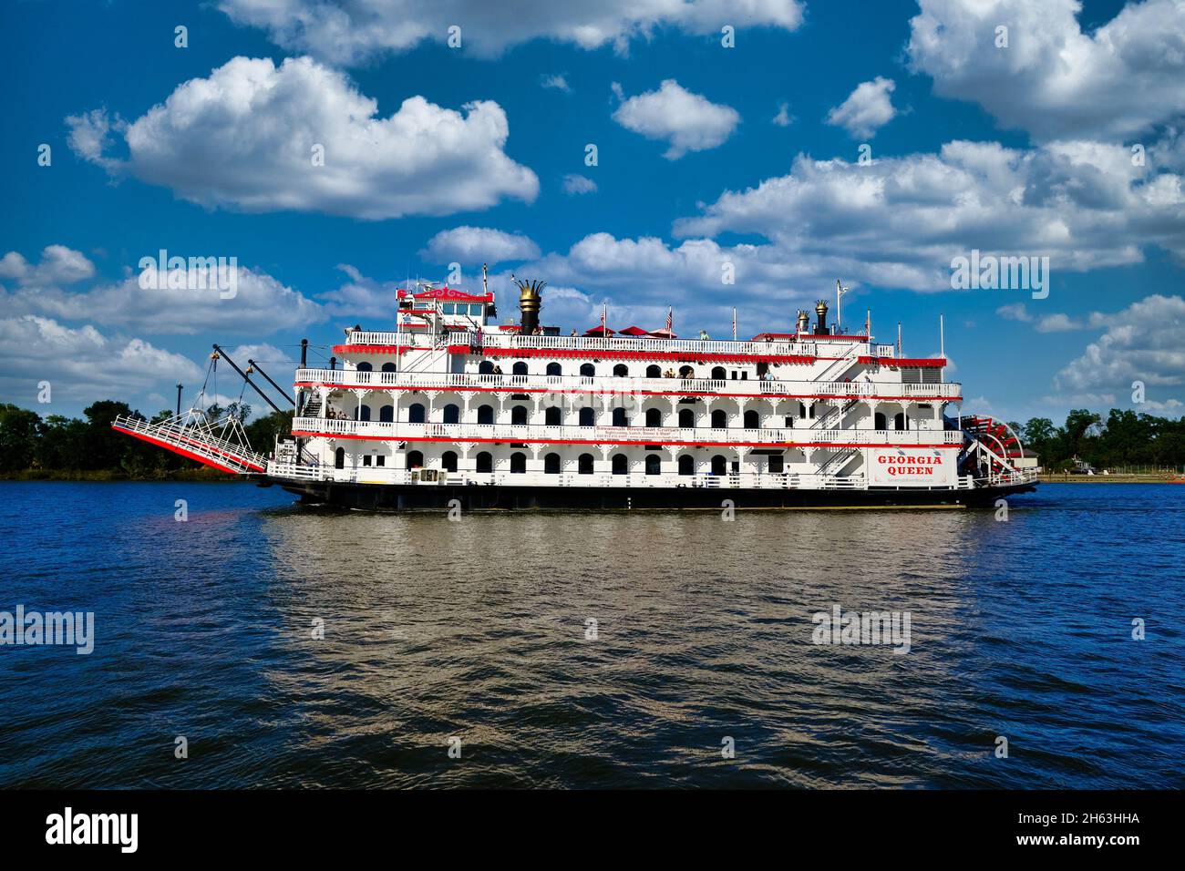 Georgia Queen sur Blue River Banque D'Images