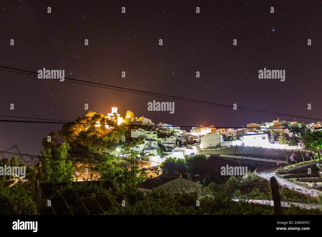 la nuit dans le parc national de la sierra de las nieves, andalousie, espagne Banque D'Images