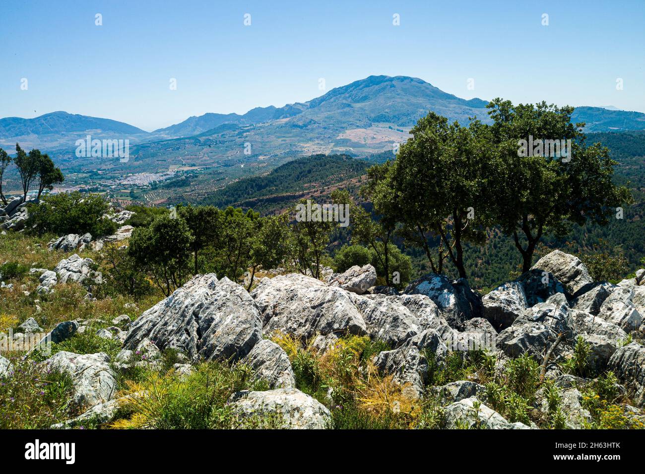 profitez de la vue magnifique de mirador del guarda forestal en andalousie Banque D'Images