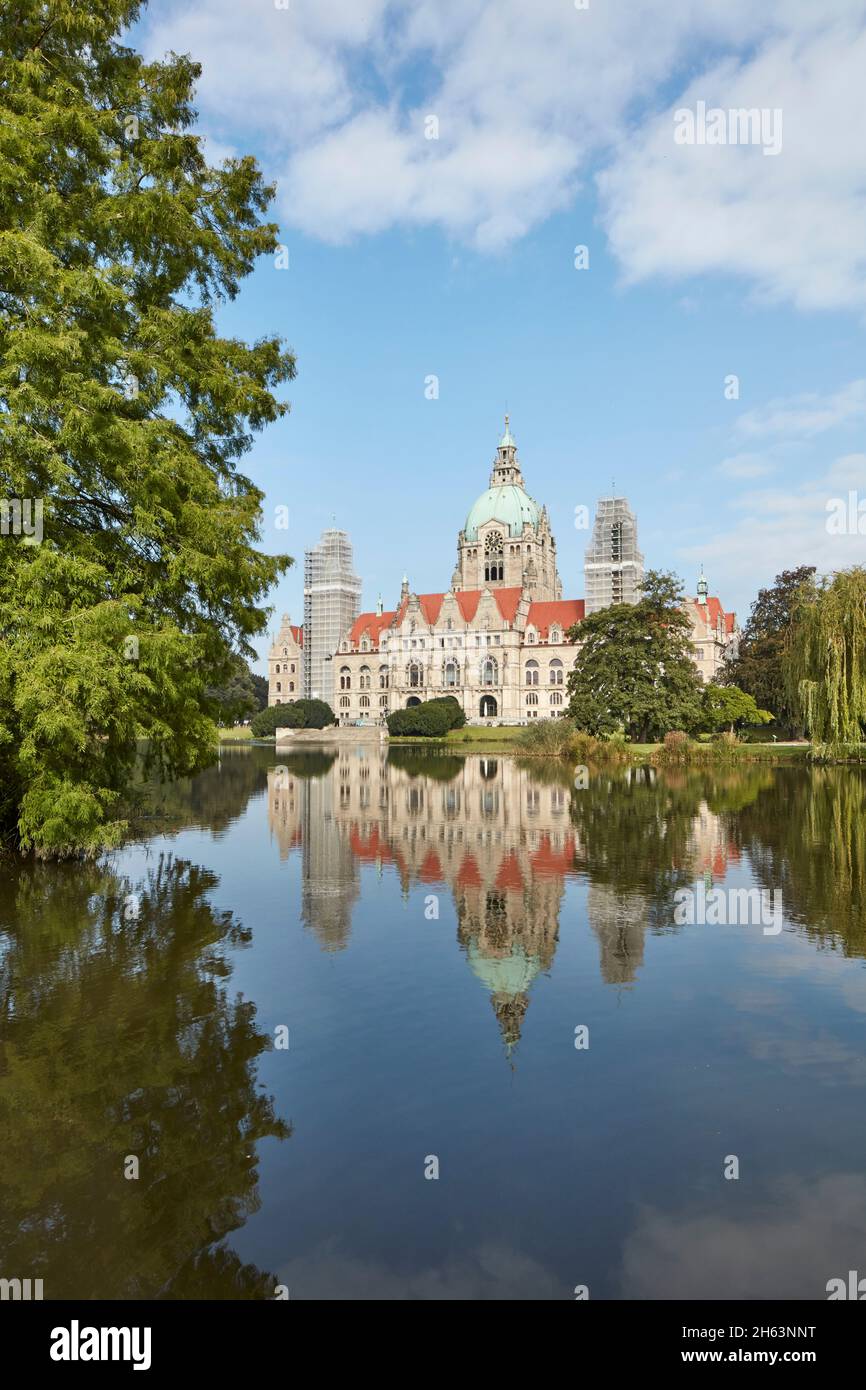 allemagne,basse-saxe,hanovre,nouvel hôtel de ville Banque D'Images