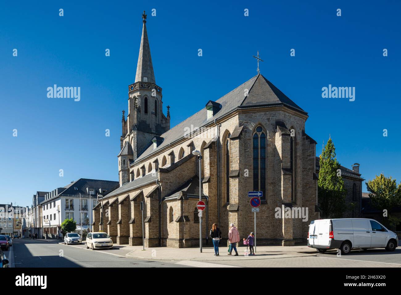 allemagne,velbert,velbert-mitte,bergisches land,niederbergisches land,niederberg,rhénanie-du-nord-westphalie,nrw,eglise paroissiale catholique st. marien,marienkirche,basilique Banque D'Images