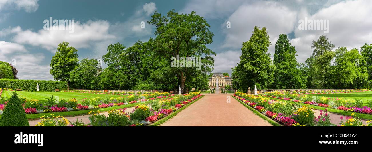 parc du château de fulda à hesse, allemagne Banque D'Images