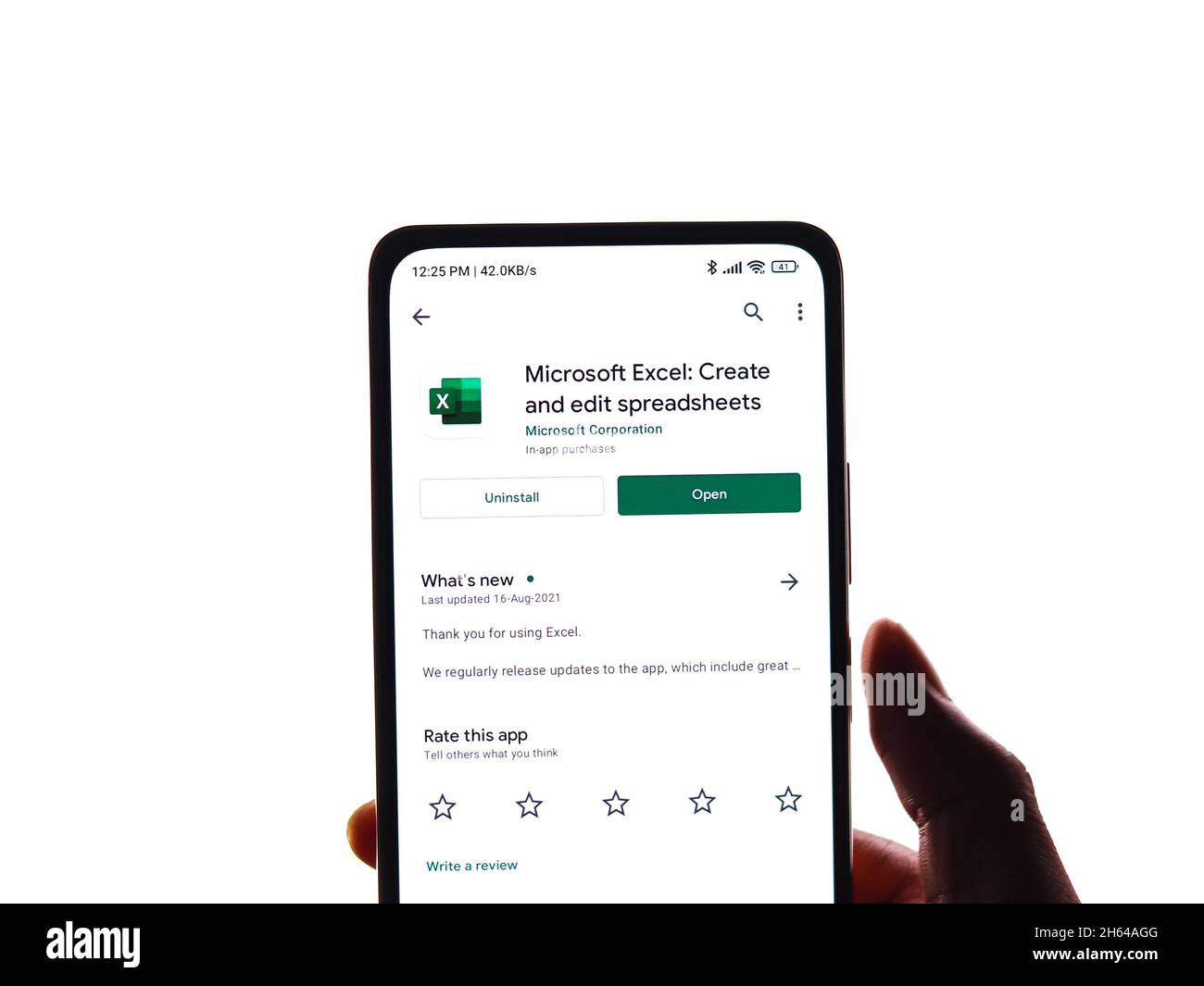 Assam, inde - 6 septembre 2020 : logo Microsoft Excel sur image de stock d'écran de téléphone. Banque D'Images