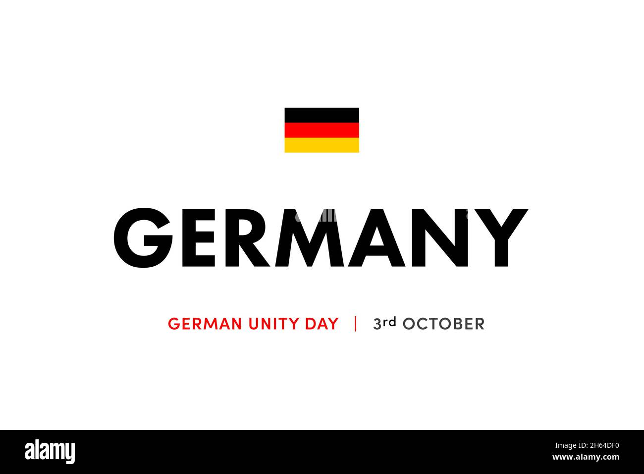 Journée de l'unité allemande, 3 octobre.Journée nationale d'Allemagne.Drapeau, arrière-plan, affiche, papier peint, bannière,carte Banque D'Images