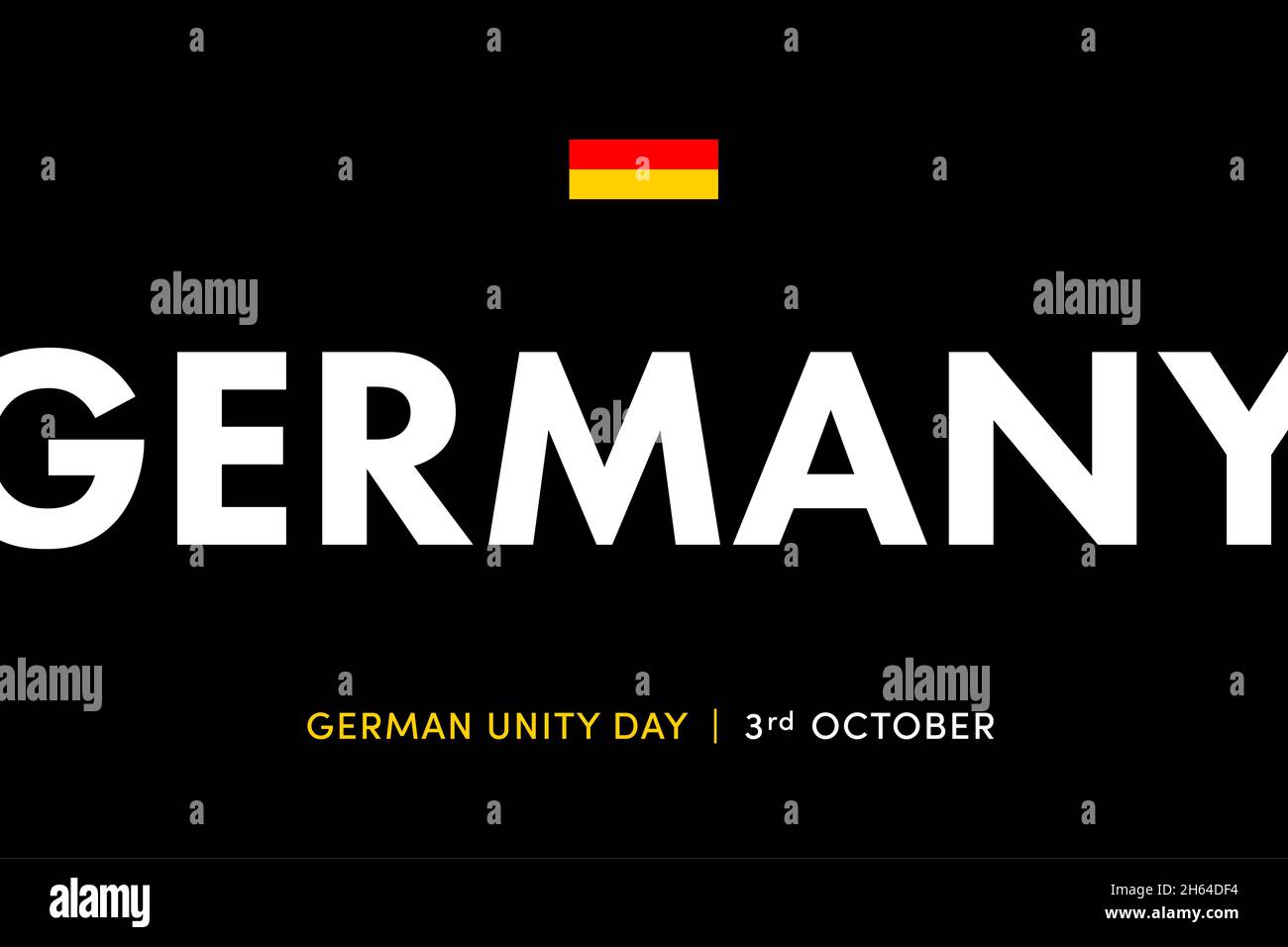 Journée de l'unité allemande, 3 octobre.Journée nationale d'Allemagne.Drapeau, arrière-plan, affiche, papier peint, bannière,carte Banque D'Images